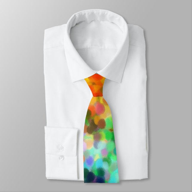 Pointillism Chakra Tie (Tied)