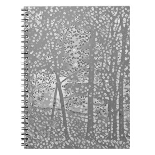 Pointillist trees notebook