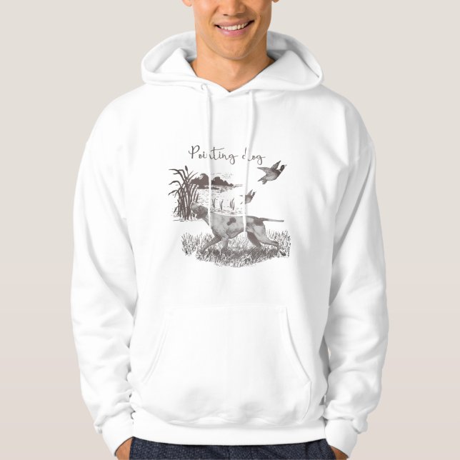 Pointing dog hoodie (Front)
