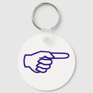 Pointing Finger Key Ring