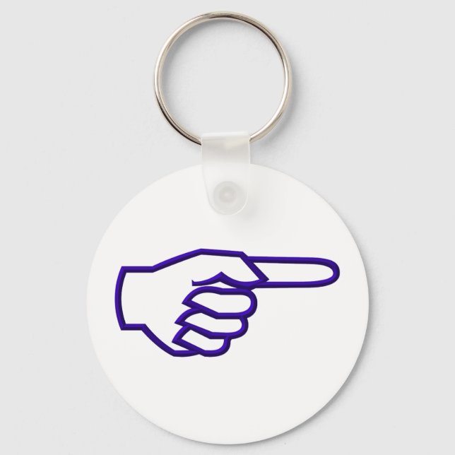 Pointing Finger Key Ring (Front)