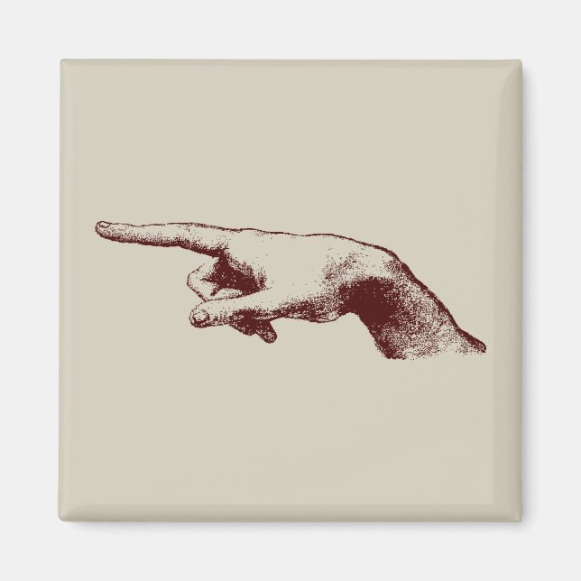 pointing finger magnet (Front)