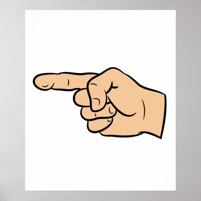 Pointing Finger Poster (Front)