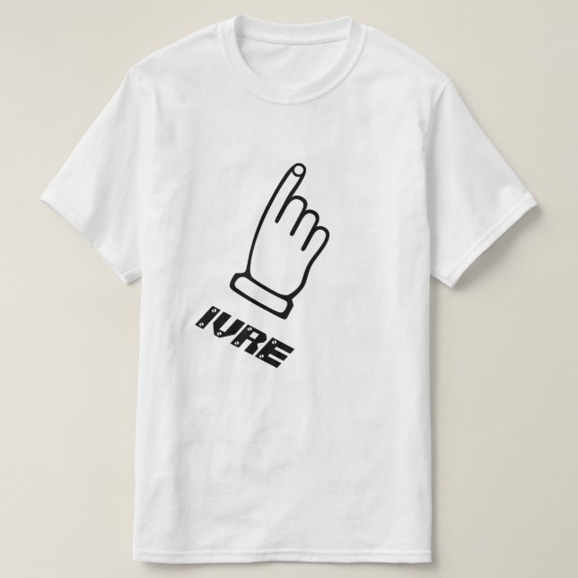 Pointing finger with the text Ivre T-Shirt (Design Front)