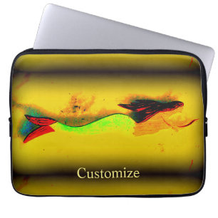 Pointing mermaid Thunder_Cove Laptop Sleeve