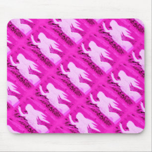 pointing pink mermaid mouse pad