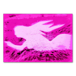 pointing pink mermaid table number
