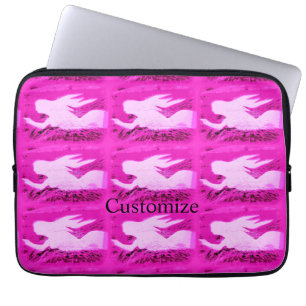 Pointing pink mermaids Thunder_Cove Laptop Sleeve