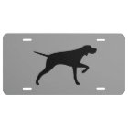 Pointing Pointer Dog Silhouette Black and Grey