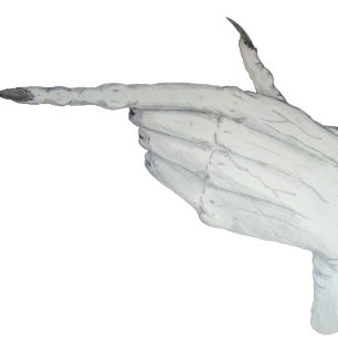 Pointing scary monster hand with long nails art T-Shirt