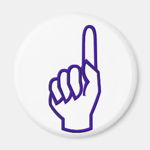 Pointing up finger/hand magnet