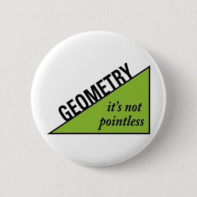 Pointless Geometry 6 Cm Round Badge (Front)