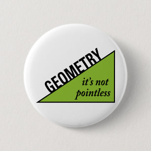 Pointless Geometry 6 Cm Round Badge