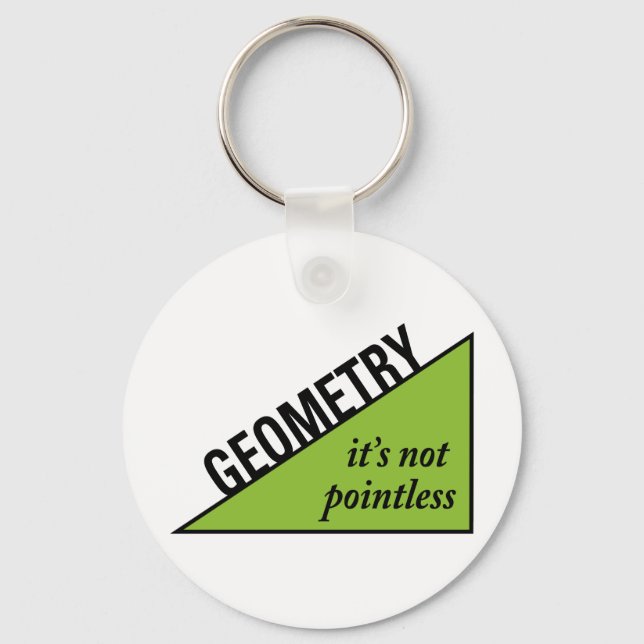 Pointless Geometry Key Ring (Front)