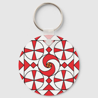 Points and Swirls Keychain