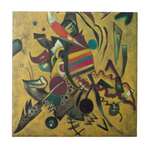 Points by Wassily Kandinsky, Vintage Expressionism Ceramic Tile