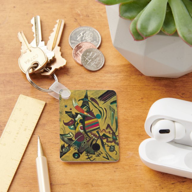 Points by Wassily Kandinsky, Vintage Expressionism Key Ring (Desk)