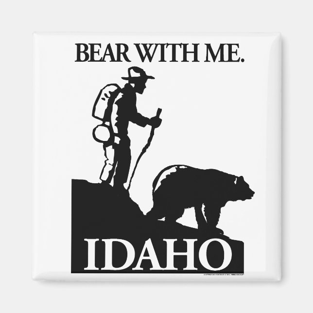 Points North Studio 'Bear With Me' Idaho Magnet (Front)