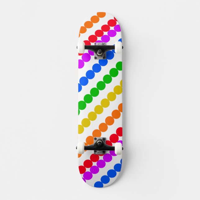 Points Rainbow Skateboard (Front)