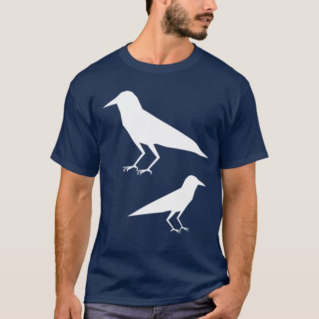 Pointy crows on your shirt (Front)