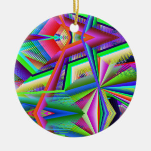Pointy Mirrorfun Ceramic Ornament