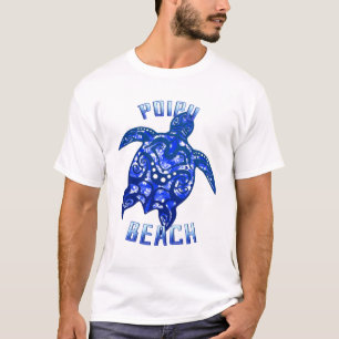 Poipu Beach Hawaii Vacation Tribal Turtle T-Shirt