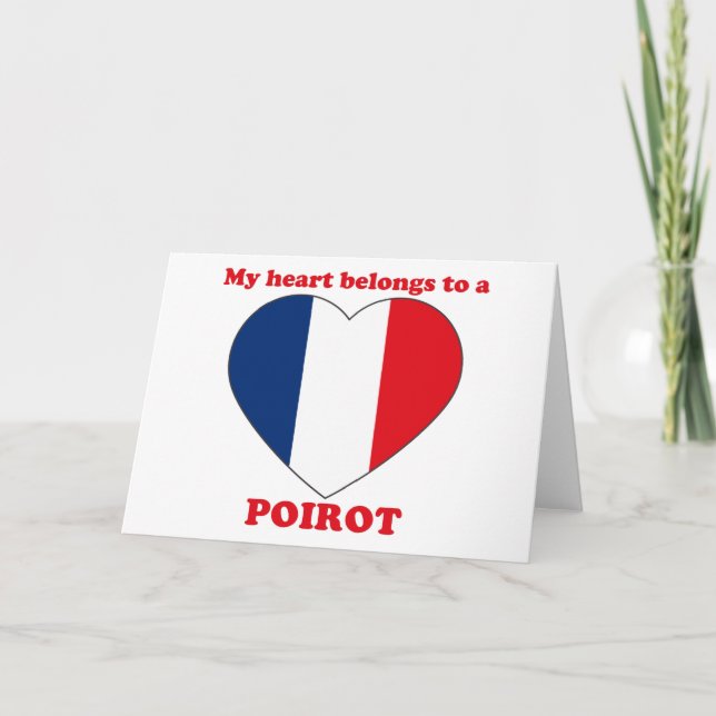 Poirot Holiday Card (Front)