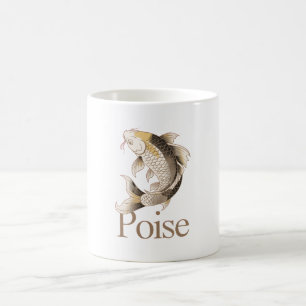 Poise – Japanese Koi Symbol of Calm Confidence Coffee Mug