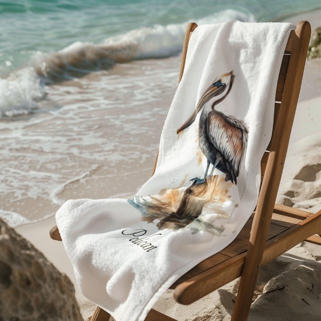 Poise of the Pelican Bath Towel Set (Creator Uploaded)