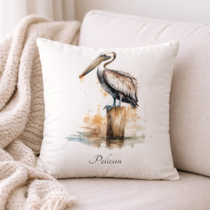 Poise of the Pelican  Cushion