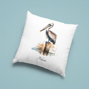 Poise of the Pelican  Cushion