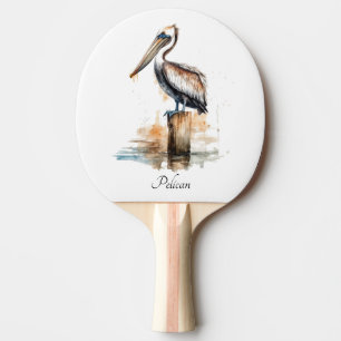 Poise of the Pelican  Ping Pong Paddle