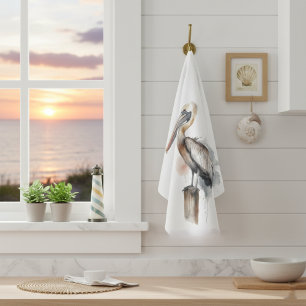Poise of the Pelican Tea Towel