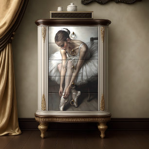 Poised Ballerina Dancer Decoupage Tissue Paper