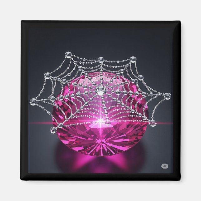 Poised Magenta Magnet (Front)