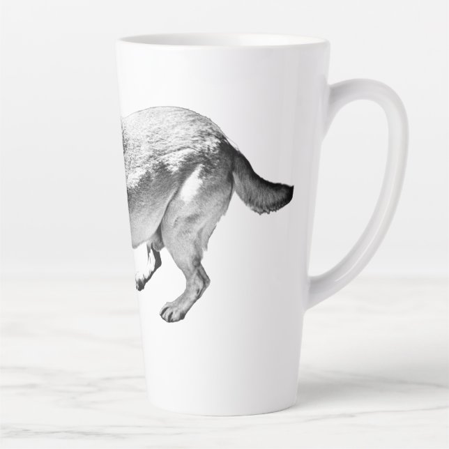 Poised Stride – Side Profile Latte Mug (Right)