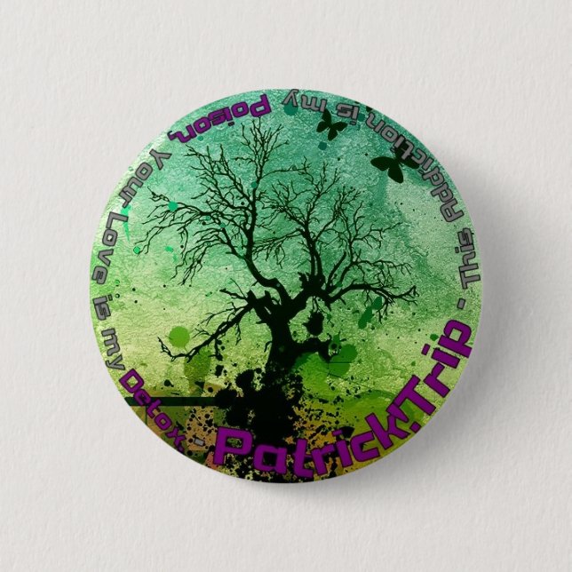 Poison and Detox 6 Cm Round Badge (Front)