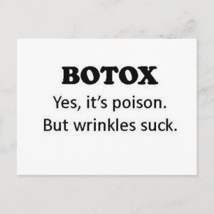 Poison Botox Postcard
