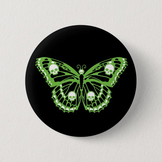 Poison Butterfly 6 Cm Round Badge (Front)