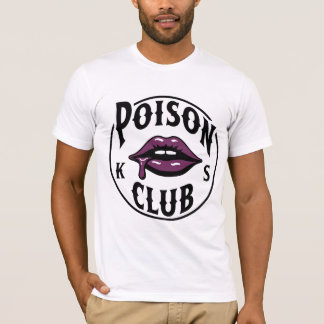 Poison Club Edgy Gothic Purple Lips Streetwear  T-Shirt