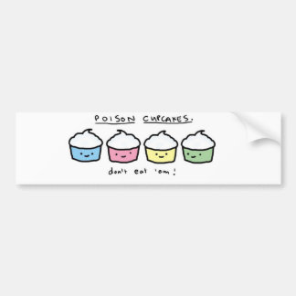 poison-cupcakes bumper sticker