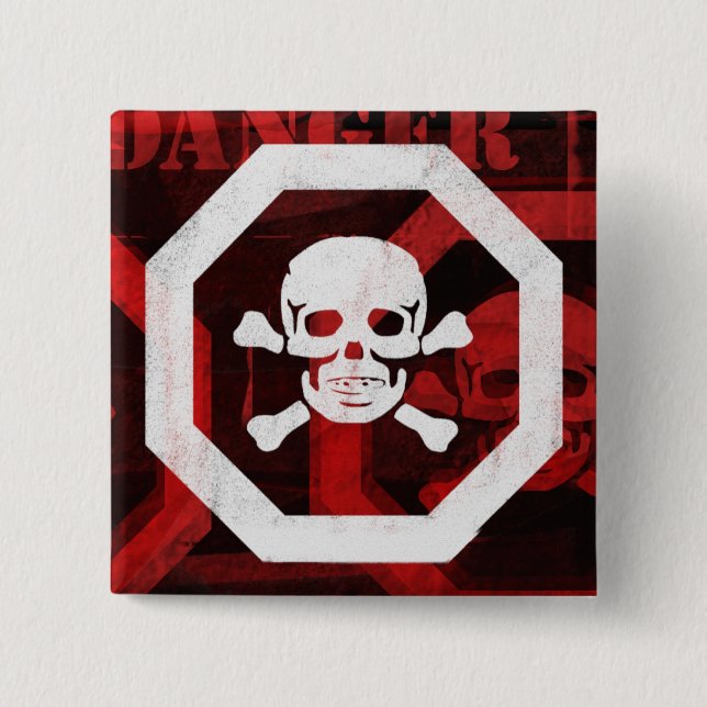 Poison - Customised 15 Cm Square Badge (Front)