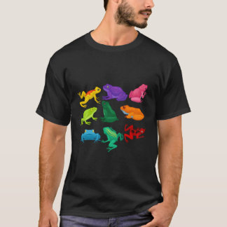 Poison D Frogs Amphibians Exotic Animal Coloured F T-Shirt