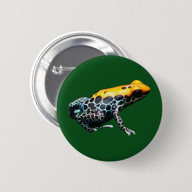 Poison Dart Frog 6 Cm Round Badge (Front & Back)