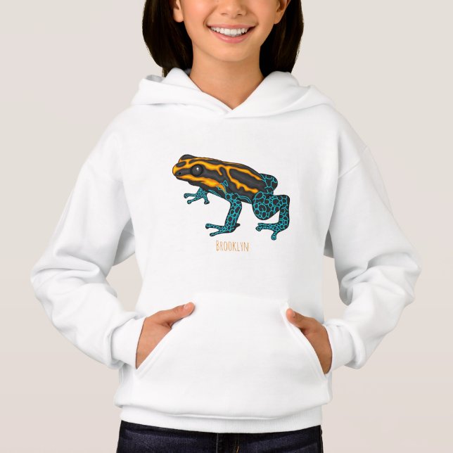Poison dart frog cartoon illustration (Front)