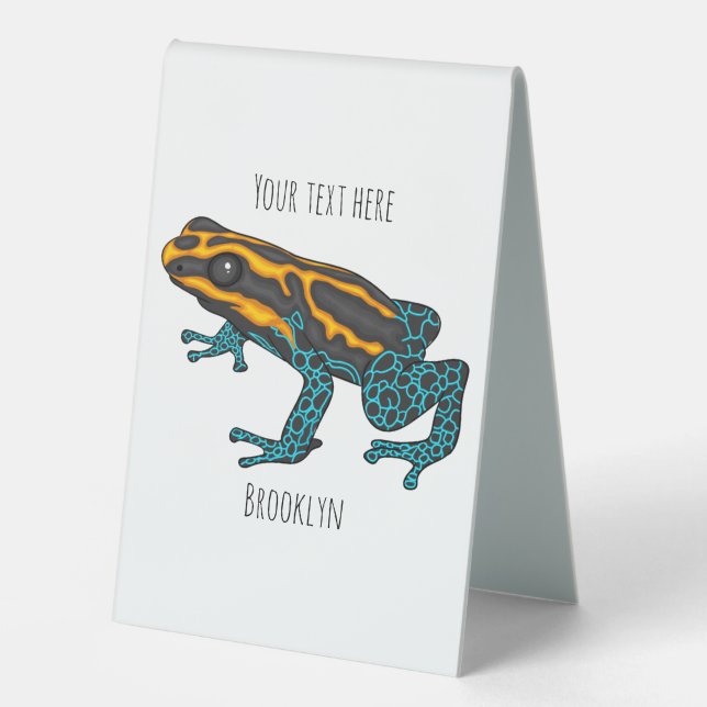 Poison dart frog cartoon illustration  (Front)