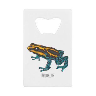 Poison dart frog cartoon illustration