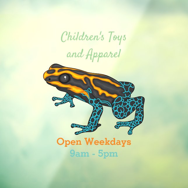 Poison dart frog cartoon illustration  (Sheet 3)