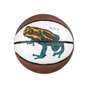 Poison dart frog cartoon illustration mini basketball
