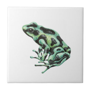 Poison dart frog ceramic tile